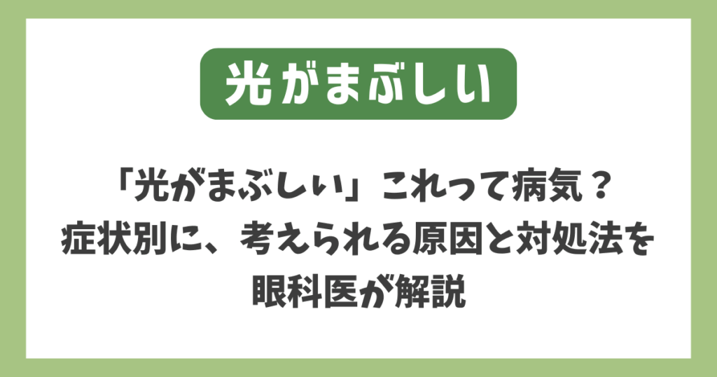 光がまぶしい